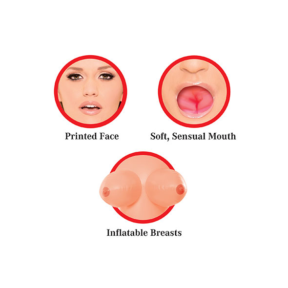 Luxusní nafukovací panna s reálnými otvory - Allie McSquwal