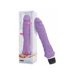 Silikonový, vodotěsný dlouhý a mocný vibrátor - Classic fialový