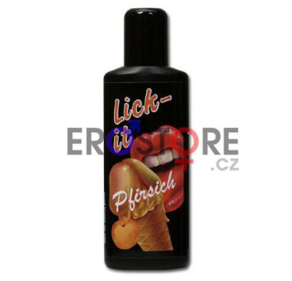 Jedlý lubrikační gel Lick-it 100 ml - broskev
